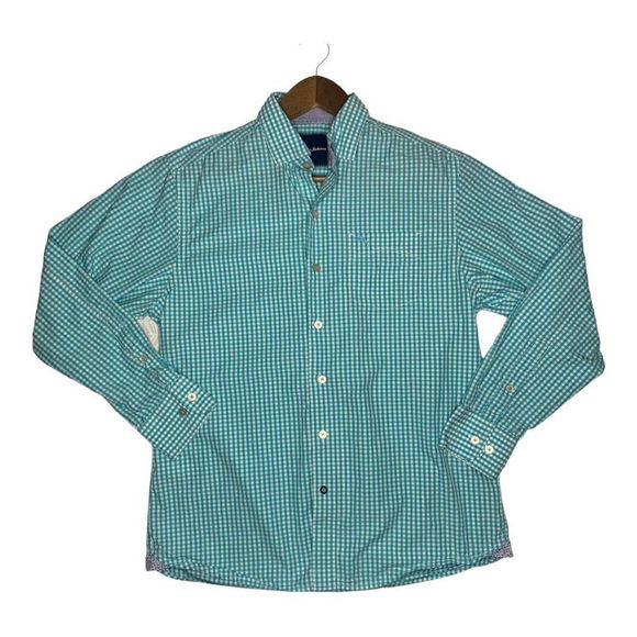 Tommy Bahama Other - Tommy Bahama Mens Small S Long Sleeve Pima Cotton Button Up Shirt Blue/White
